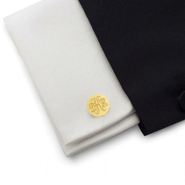 Elegant Cufflinks with Monogram Zana Design