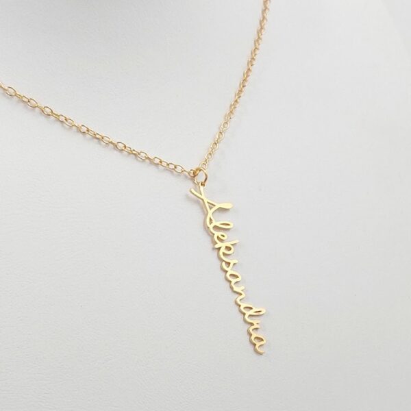 Custom Name Necklace Gold Zana Design