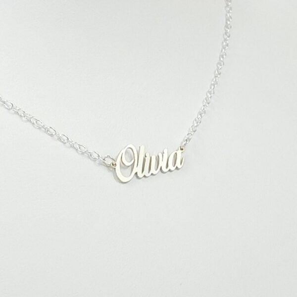 Sterling Silver Name Necklace Zana Design